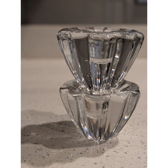 Orrefors Crystal Candle Holders Sven Palmqvist Vintage Stella Pattern - Picture 8 of 16